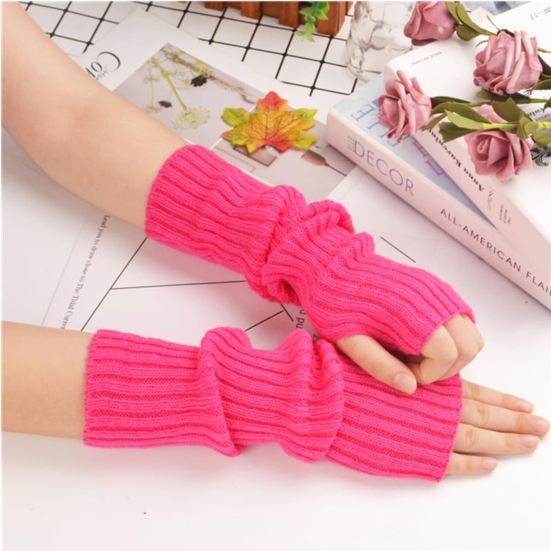 VTTDB Arm covers cute women kawaii japanese harajuku Y2k Arm Warmer for Girls Goth Gloves Fingerless Knitted Arm Sleeve - Image 3